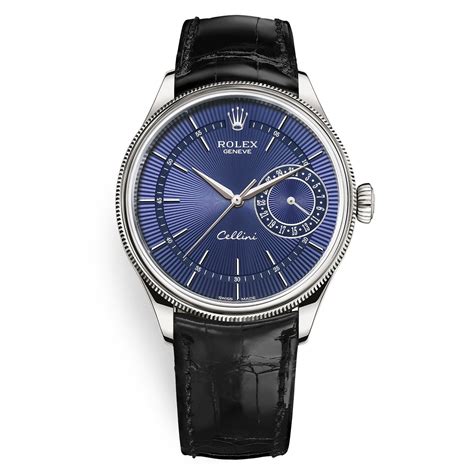 rolex cellini date 50519 blue|Rolex geneve cellini stainless steel.